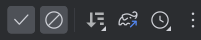 JUnit Symbol Menü